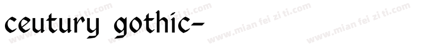 ceutury gothic字体转换
